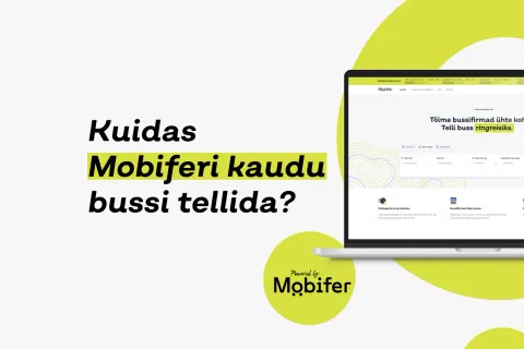 Mobiferi broneerimisplatvorm sülearvuti ekraanil