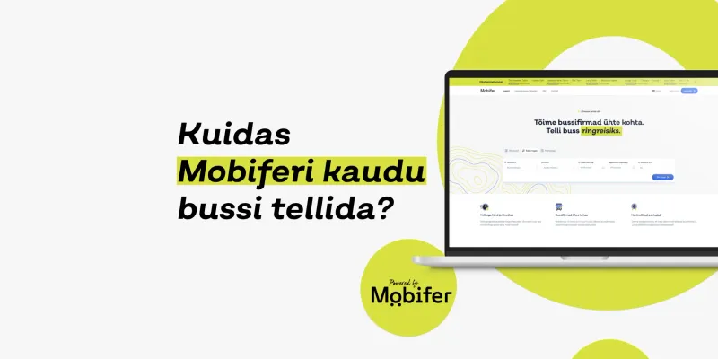 Mobiferi broneerimisplatvorm sülearvuti ekraanil
