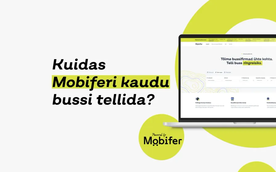 Mobiferi broneerimisplatvorm sülearvuti ekraanil