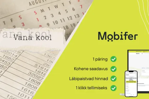 Vana kalender vs Mobiferi rakendus