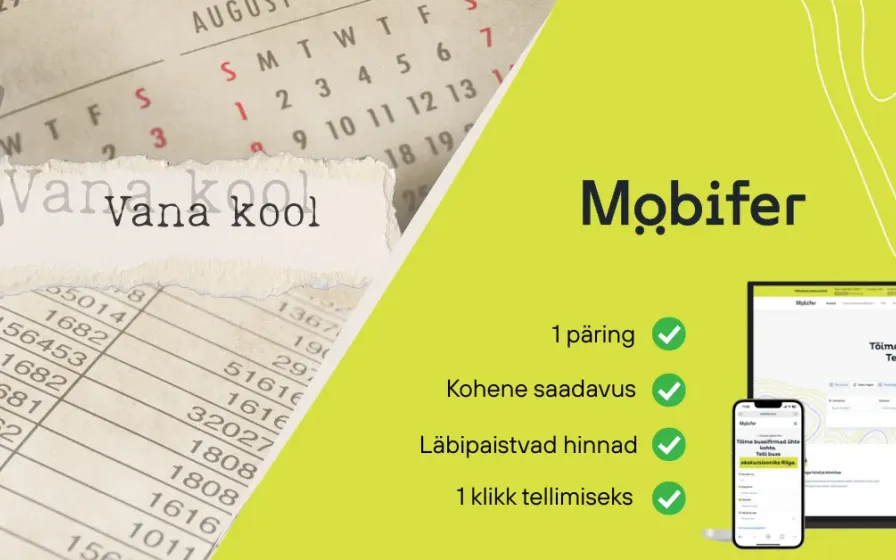 Vana kalender vs Mobiferi rakendus
