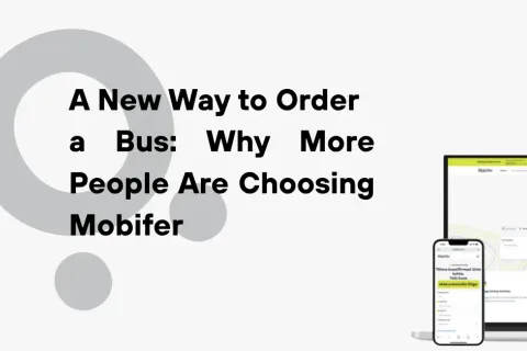 Laptop and phone showing Mobifer booking site