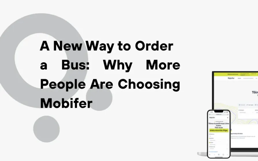 Laptop and phone showing Mobifer booking site