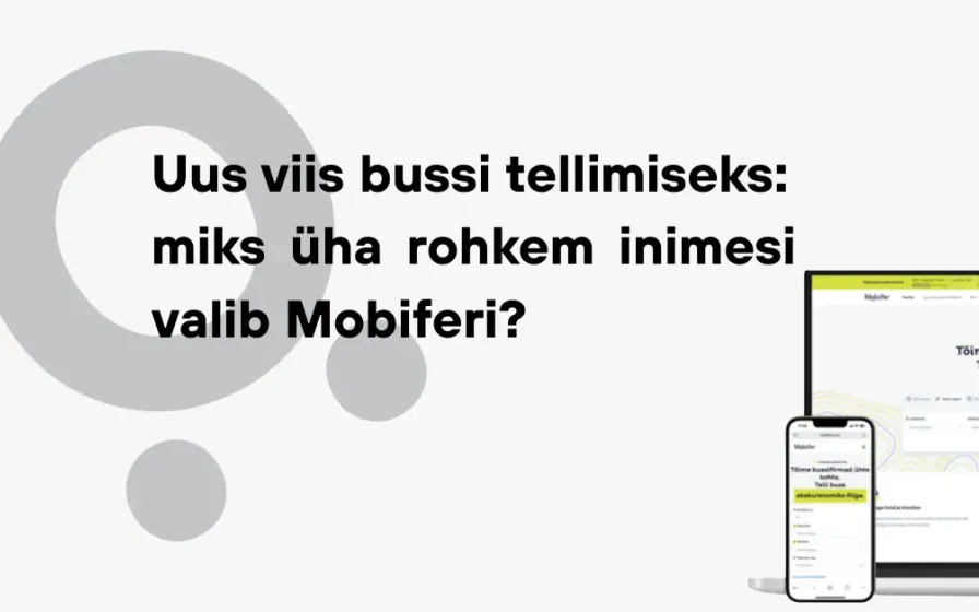 Sülearvutis ja telefonis avatud veebiplatvorm hallil taustal.